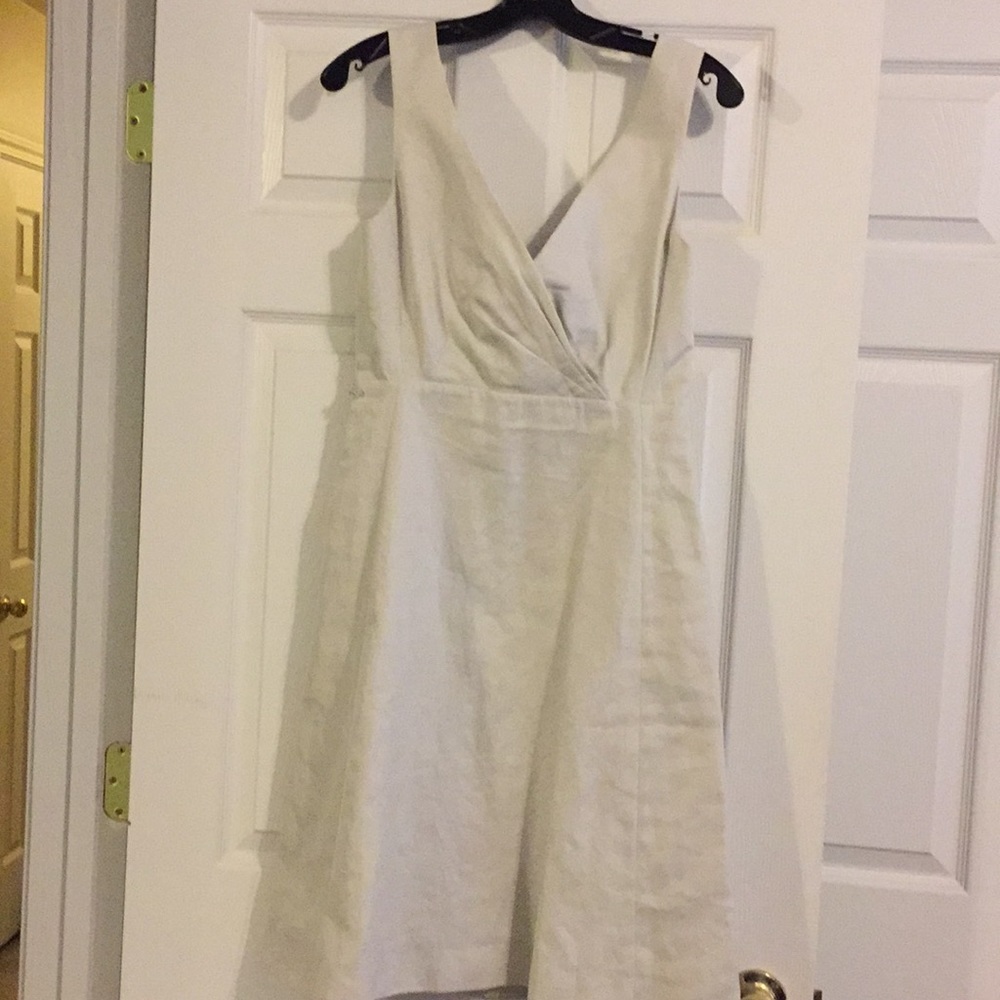 J crew dress, light beige size 6